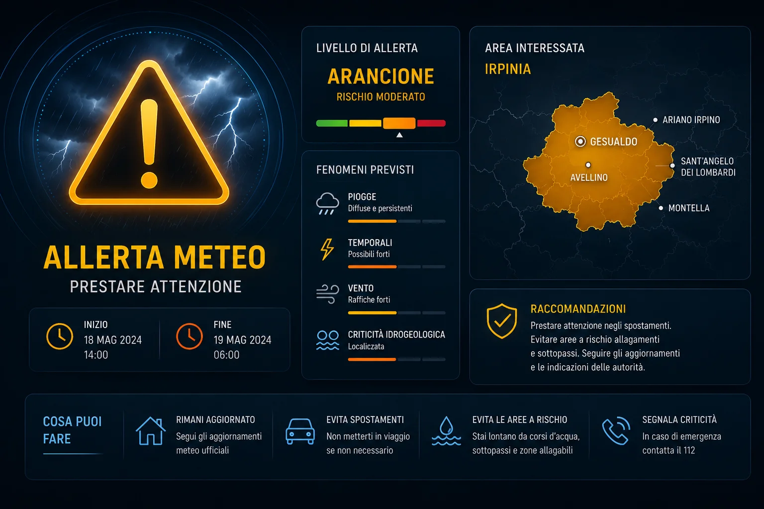 grafica con icona di allerta meteo grafica con icona di allerta meteo
