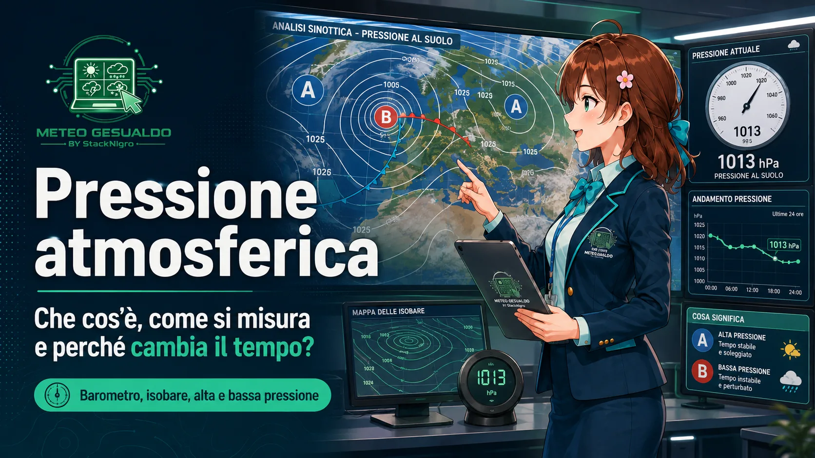 Pressione atmosferica: che cos’è, come si misura e perché cambia il tempo?