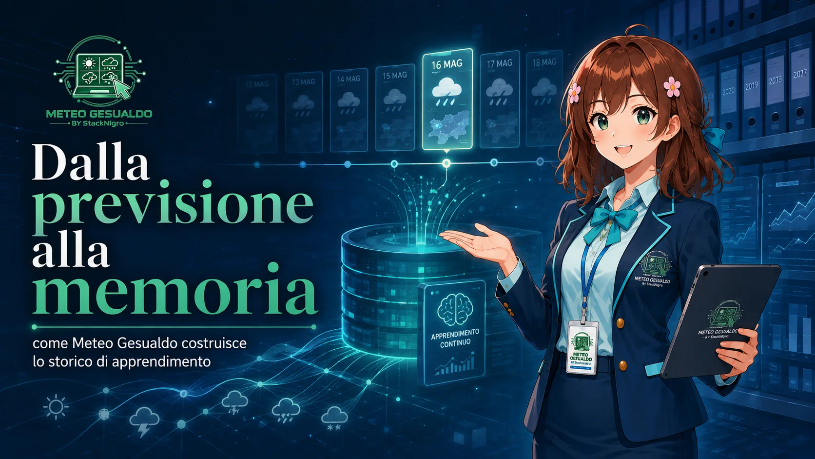 Dalla previsione alla memoria: come Meteo Gesualdo costruisce lo storico di apprendimento